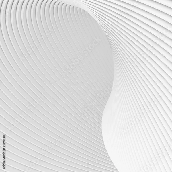 Obraz White curves abstract wallpapers
