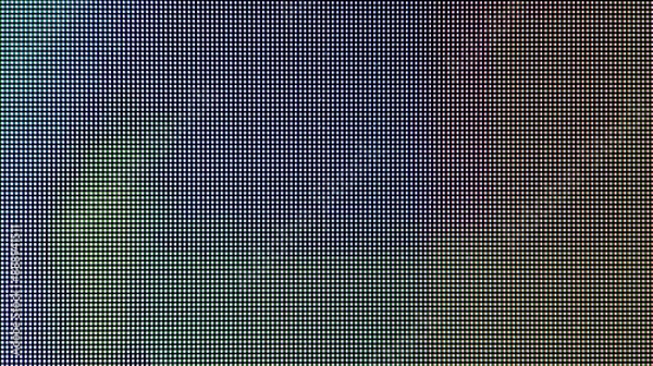 Fototapeta Macro photography of abstract background of OLED monitor.  Close-up of abstract color background.