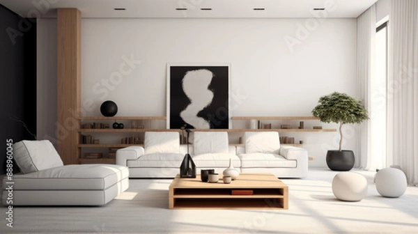 Fototapeta living room interior