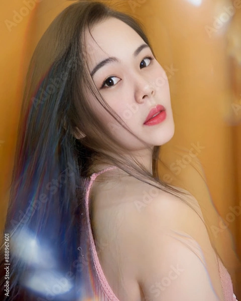Obraz A stunning portrait capturing the ethereal beauty and grace of the subject. 