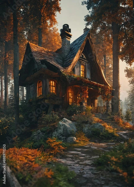 Obraz house in the forest