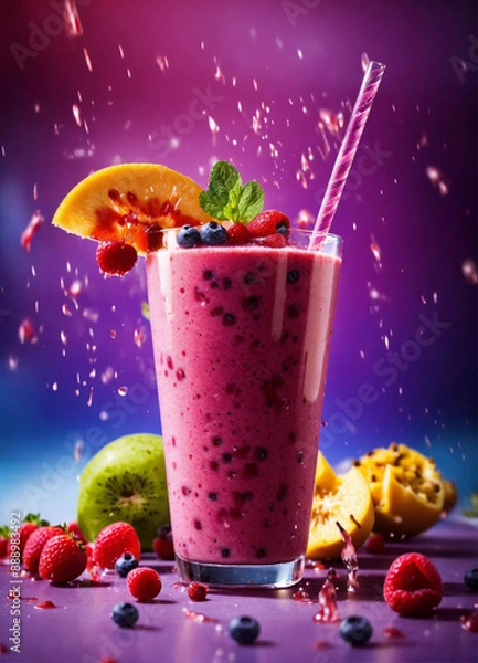 Fototapeta fruit smoothie