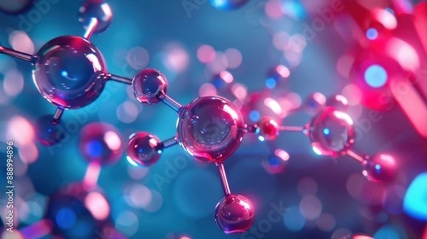 Fototapeta Molecular Structure Art