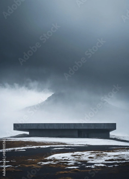 Obraz storm over the sea