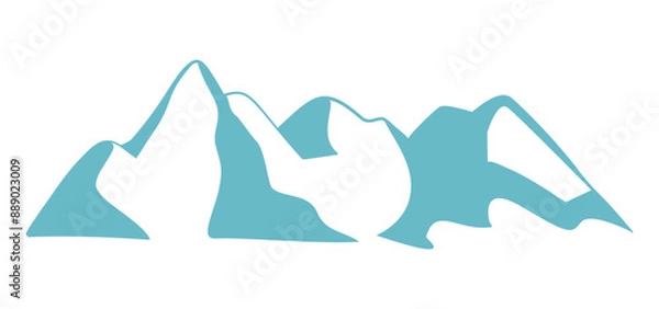 Obraz Mountain peak logo template