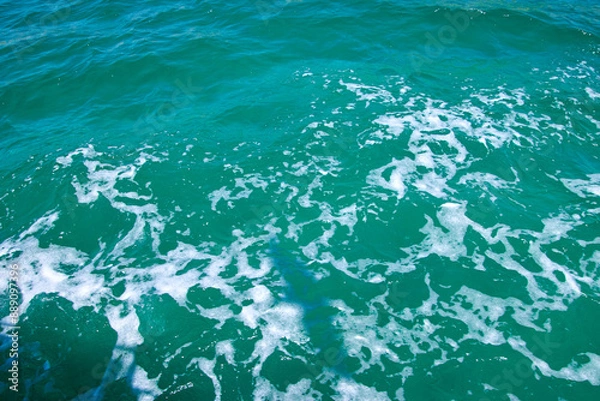 Obraz Close up von einer Wasseroberfläche im Meer