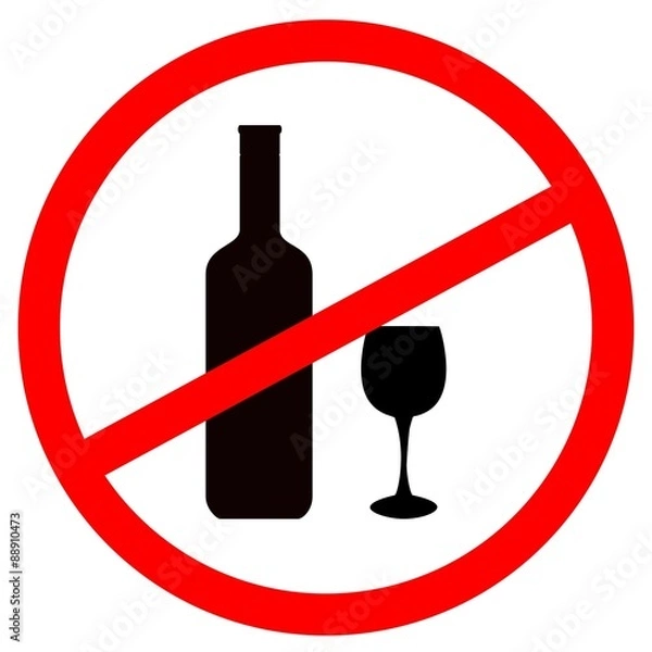 Obraz Sign stop alcohol