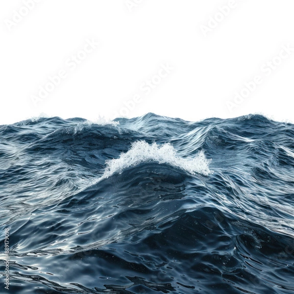 Obraz Sea water isolated on transparent background.