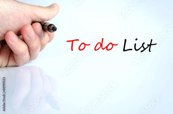 Fototapeta To do list Text Concept
