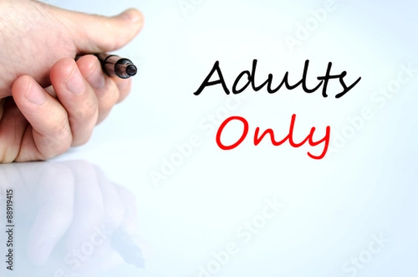 Fototapeta Adults only Text Concept