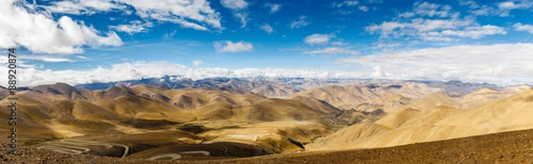 Obraz Mountain with blue sky in Tibet