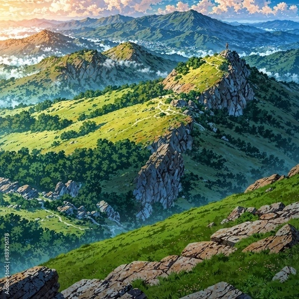 Obraz landscape in the mountains