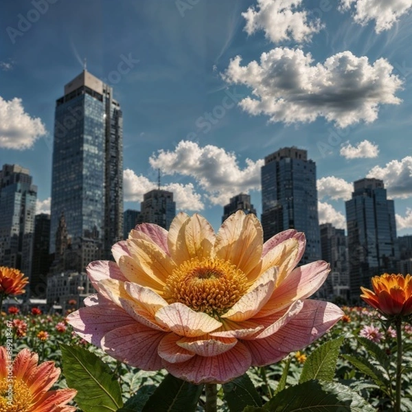 Obraz garden in city