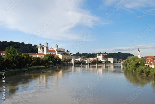 Obraz Passau blick von Innsteg - 2