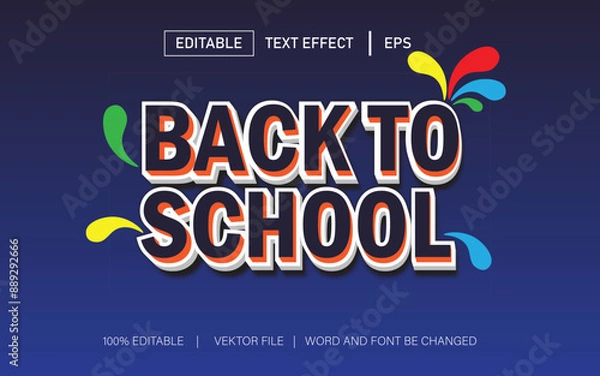 Obraz simple text effect editable