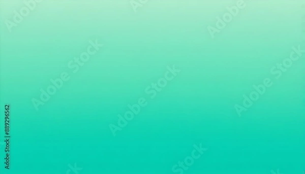 Fototapeta Soft and smooth mint green gradient background with light effects