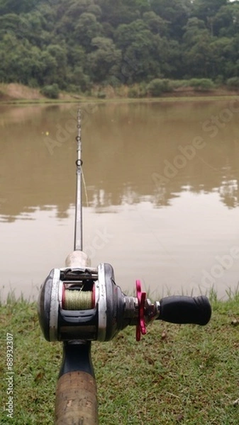 Obraz Pescando no lago numa tarde
