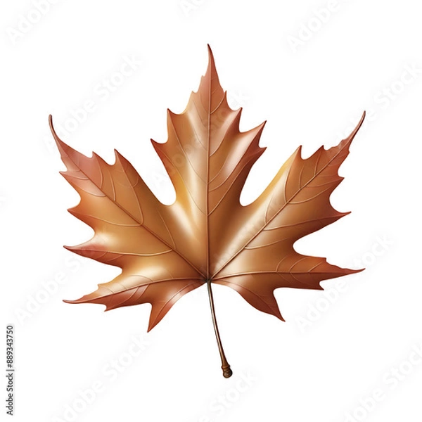 Fototapeta Maple Leaf isolated on transparent background