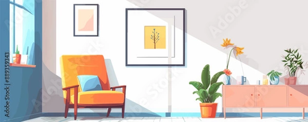 Fototapeta A whimsical circus tent with striped awnings and twinkling lights. Vector flat minimalistic isolated illustration.