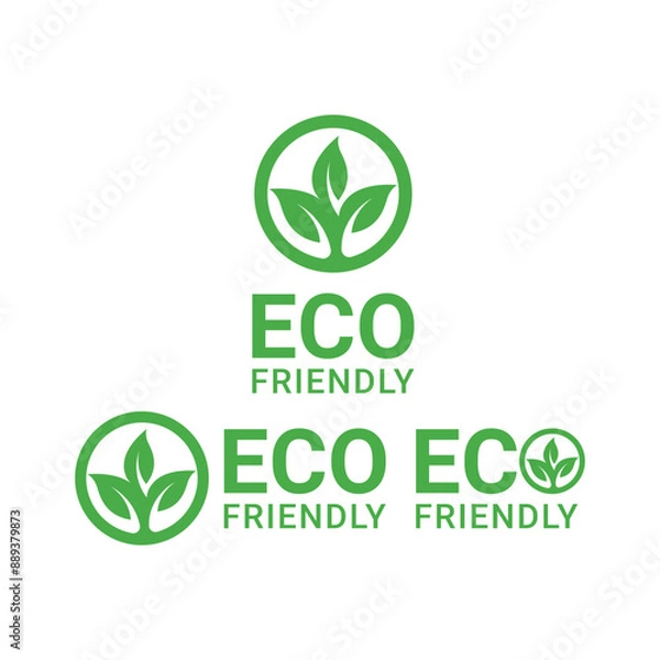 Obraz set  collection eco friendly logo design concept idea