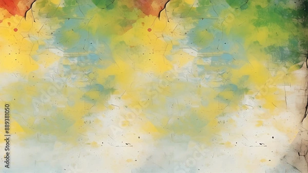 Fototapeta Digital sketch on soft colorful wall mix. 2d illustration vector. Texture creative backdrop matrix.