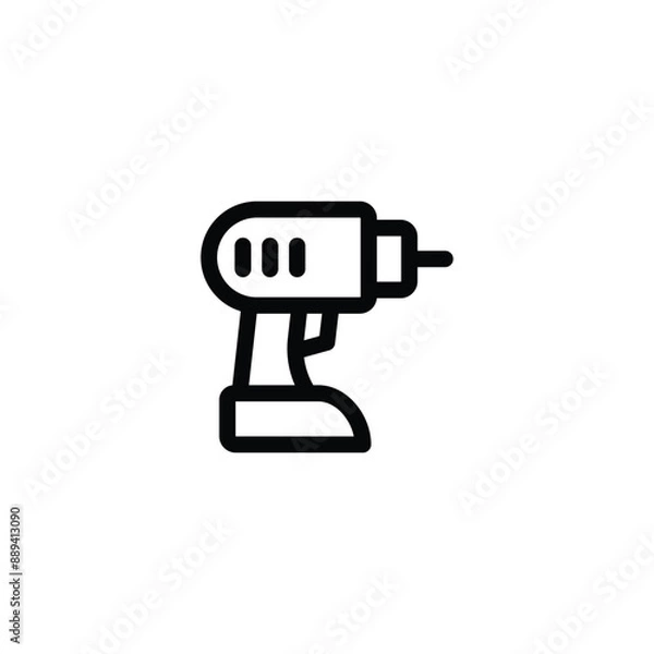 Fototapeta Cordless Drill Driver icon Power tool