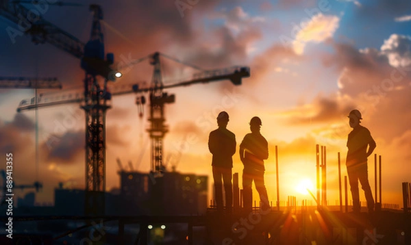 Fototapeta engineering and construction concept.