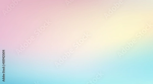 Fototapeta Blurred pastel gradient background with soft light blue and pink colors, vector illustration.