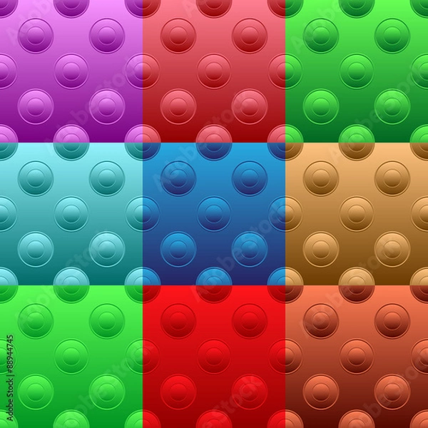 Fototapeta Nine seamless pettern