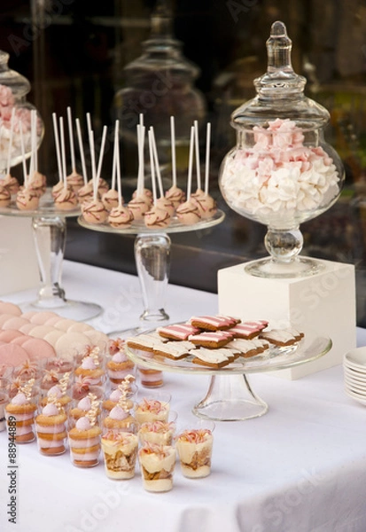 Obraz Dessert table for a wedding party