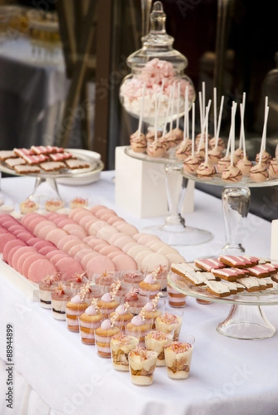 Obraz Dessert table for a wedding party