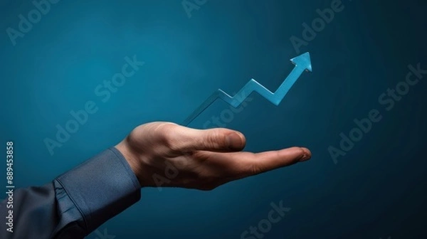 Fototapeta hand with arrow