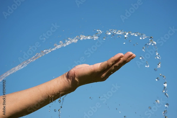 Obraz Water and hand.