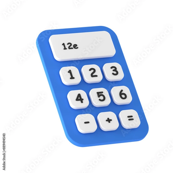 Obraz Back to School 3D Icon , Calculator