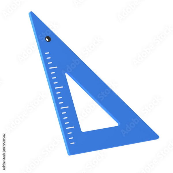 Obraz Back to School 3D Icon , Set square
