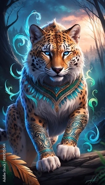 Obraz tiger in the night