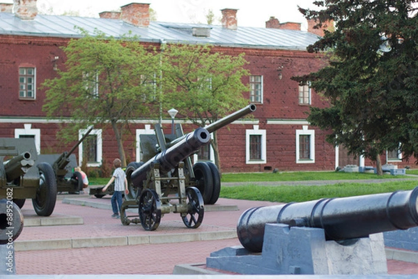 Obraz Old monument in Brest Fortress in Belarus