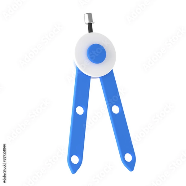 Obraz Back to School 3D Icon , Compass