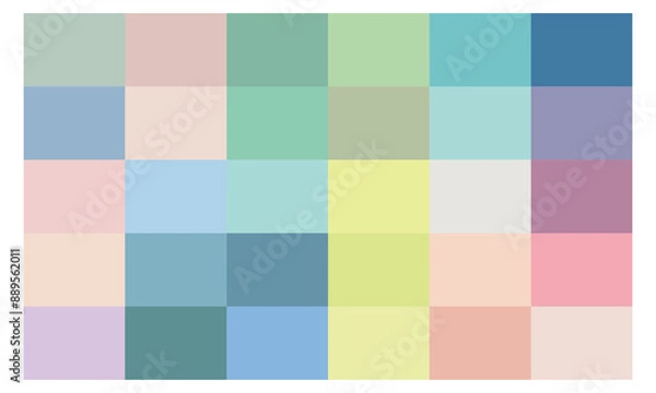Fototapeta Collection of pastel colors, soft color, color palette