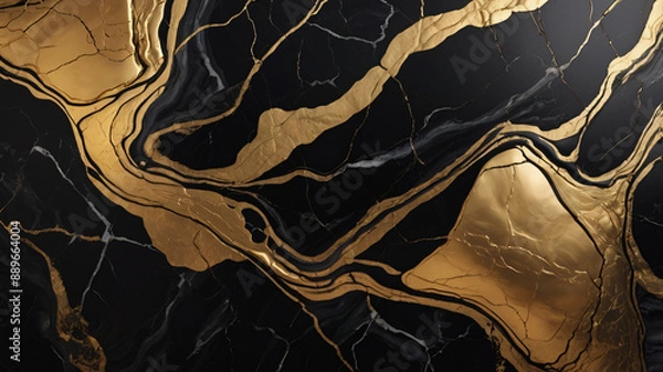 Fototapeta Luxury texture. Marble Swirls and Agate Ripples. Colorful ocean waves.