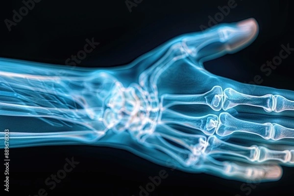 Fototapeta X-ray of Wrist Joint Pain: Understanding Joint Damage