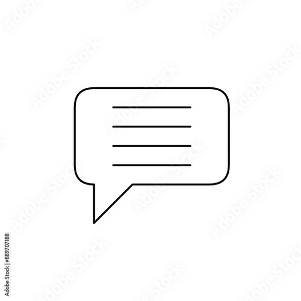 Obraz chat bubble typing podcast doodles