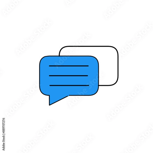 Obraz chat bubble typing podcast doodles