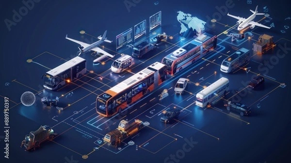 Obraz Smart Transportation Network