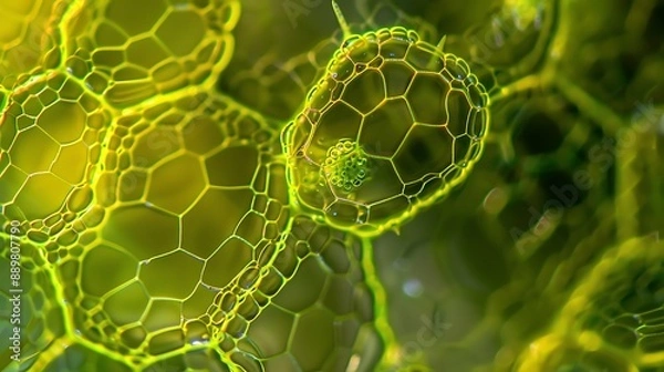 Obraz Cell wall a plant cell in a botany experiment