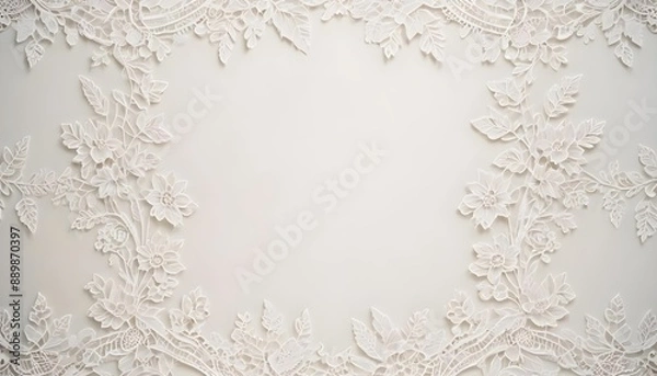 Obraz Clear Plain Shiny Soft Vintage Bokeh Cloudy Wave Like Geometric White Background or Texture