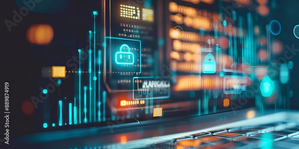 Fototapeta Cybersecurity Digital Data Protection
Advanced Network Security Systems