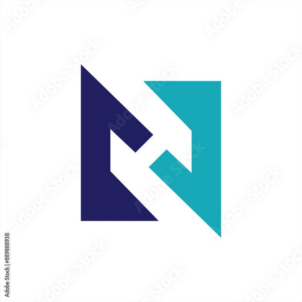 Fototapeta letter h logo design