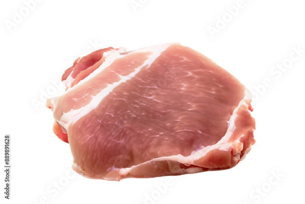 Obraz Pork meat isolated on white background