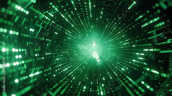 Obraz Abstract communication and future technology data flow